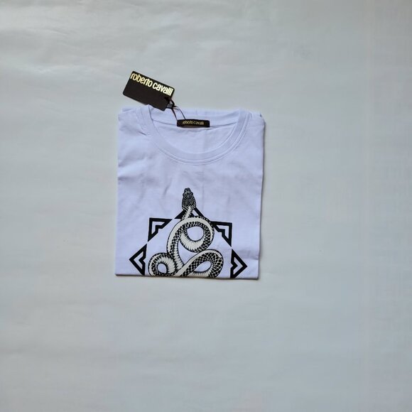 NWT ROBERTO CAVALLI MENS GRAPHIC TEE SIZE S - Picture 3 of 10
